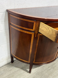 Antique Half-Moon Console Cabinet
