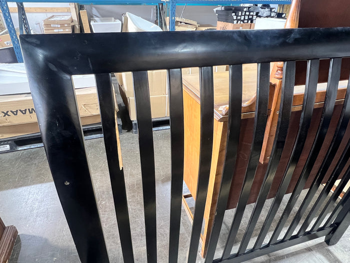 Black Spindle Double Bedframe