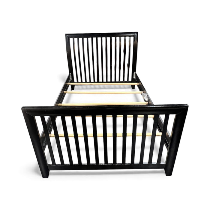 Black Spindle Double Bedframe
