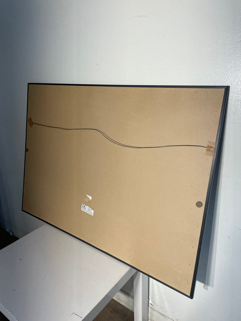 Red Wood Faux Framed Mirror