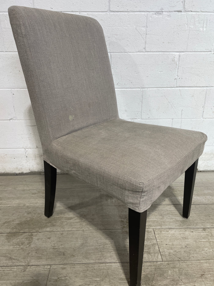 Set of Four Upholstered Dining Chairs in Grey