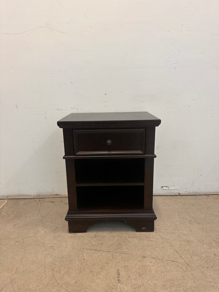 Dark wooden endtable