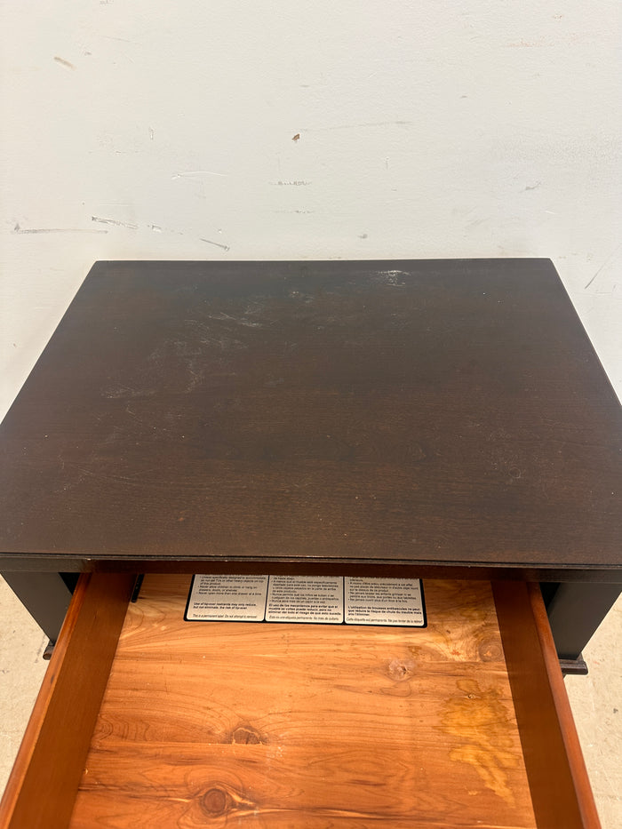 Dark wooden endtable