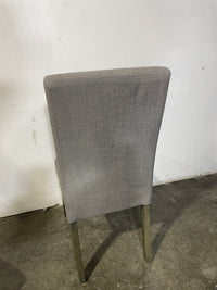 Set of Four Grey Upholstered Dining Chairs