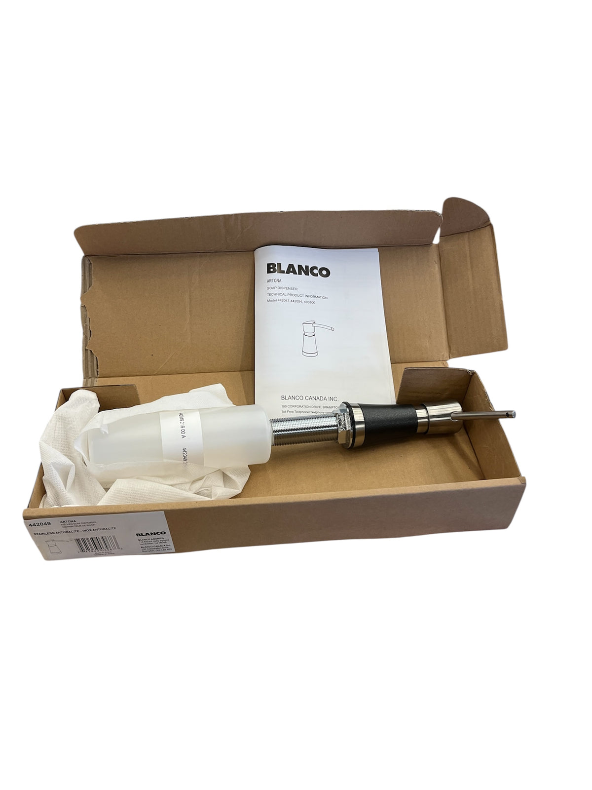 Blanco ARTONA Soap Dispenser - PVD Steel/Anthracite