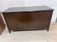 Expresso Brown Four-Door Storage Cabinet