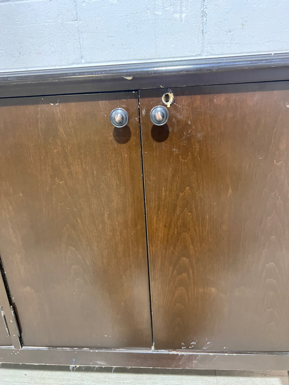 Expresso Brown Four-Door Storage Cabinet