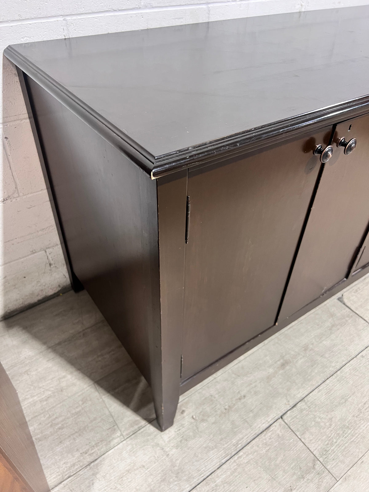 Expresso Brown Four-Door Storage Cabinet