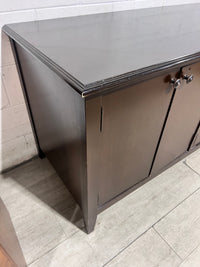 Expresso Brown Four-Door Storage Cabinet