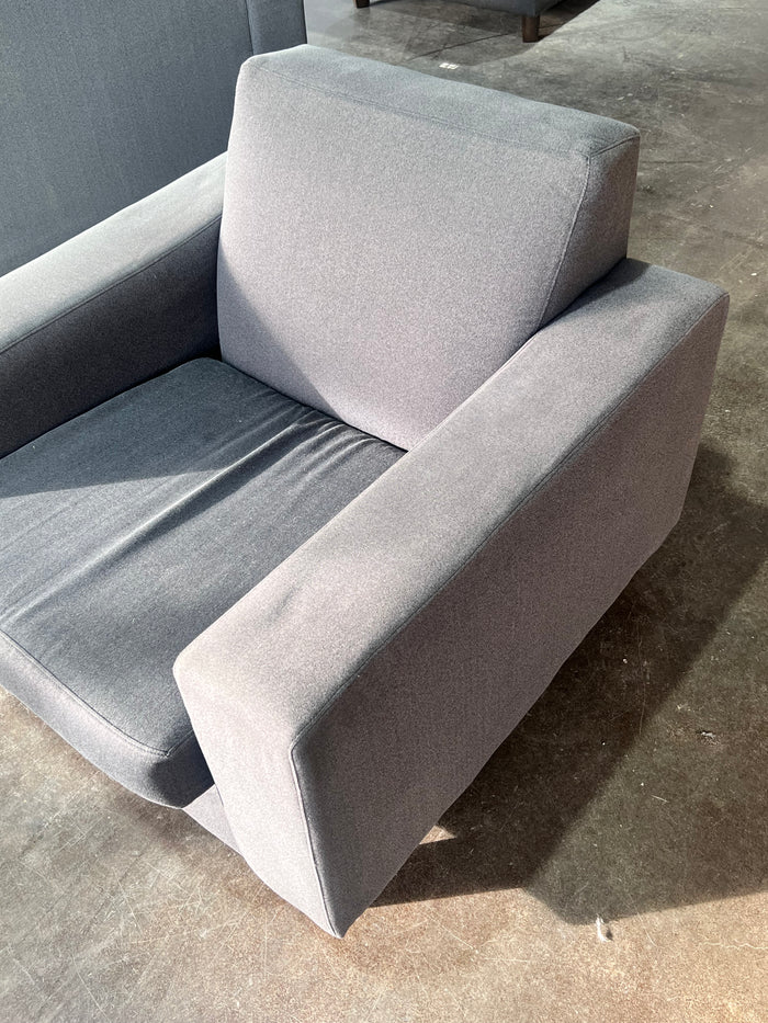 Minimalist Grey Armchair