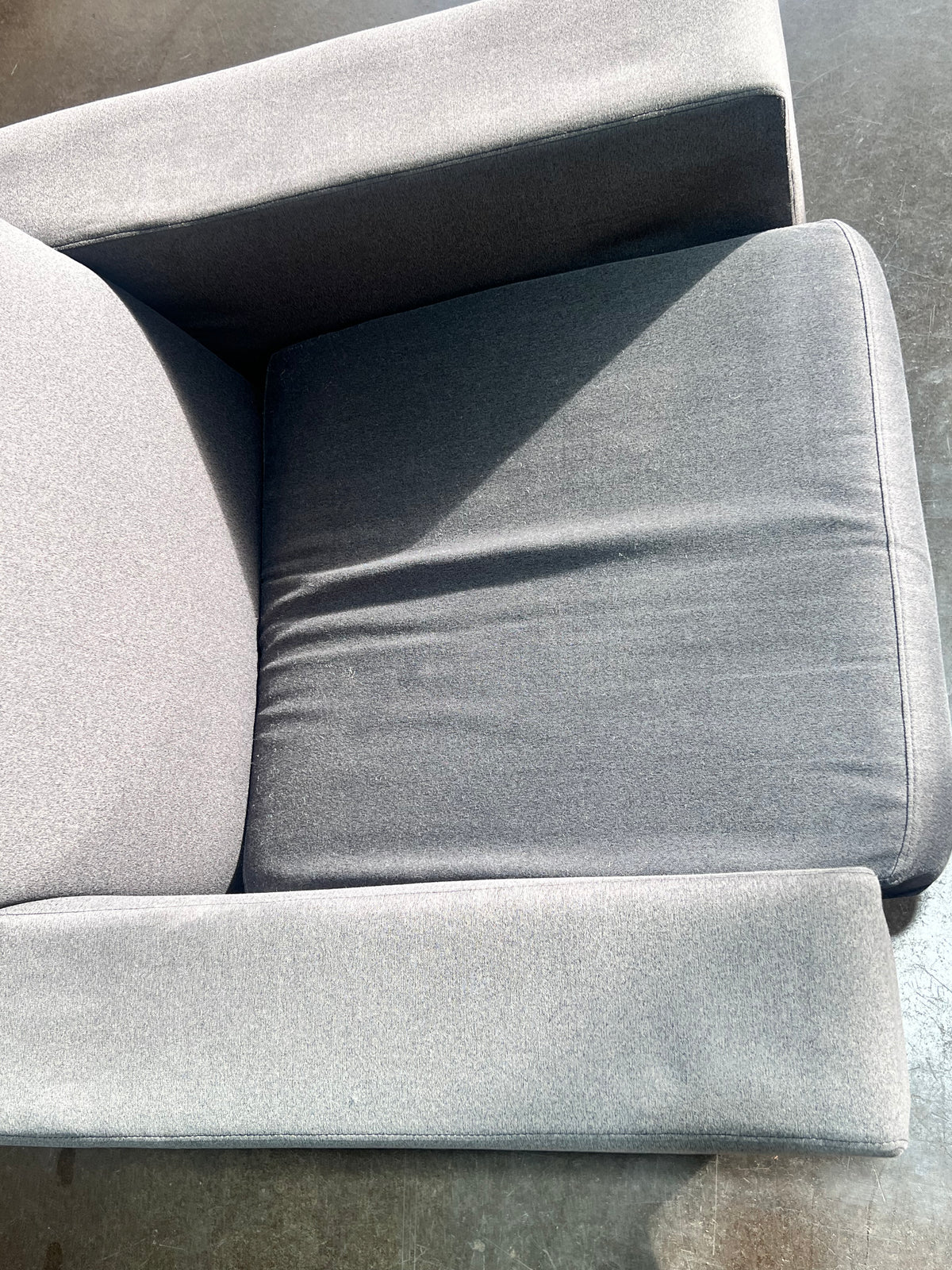 Minimalist Grey Armchair