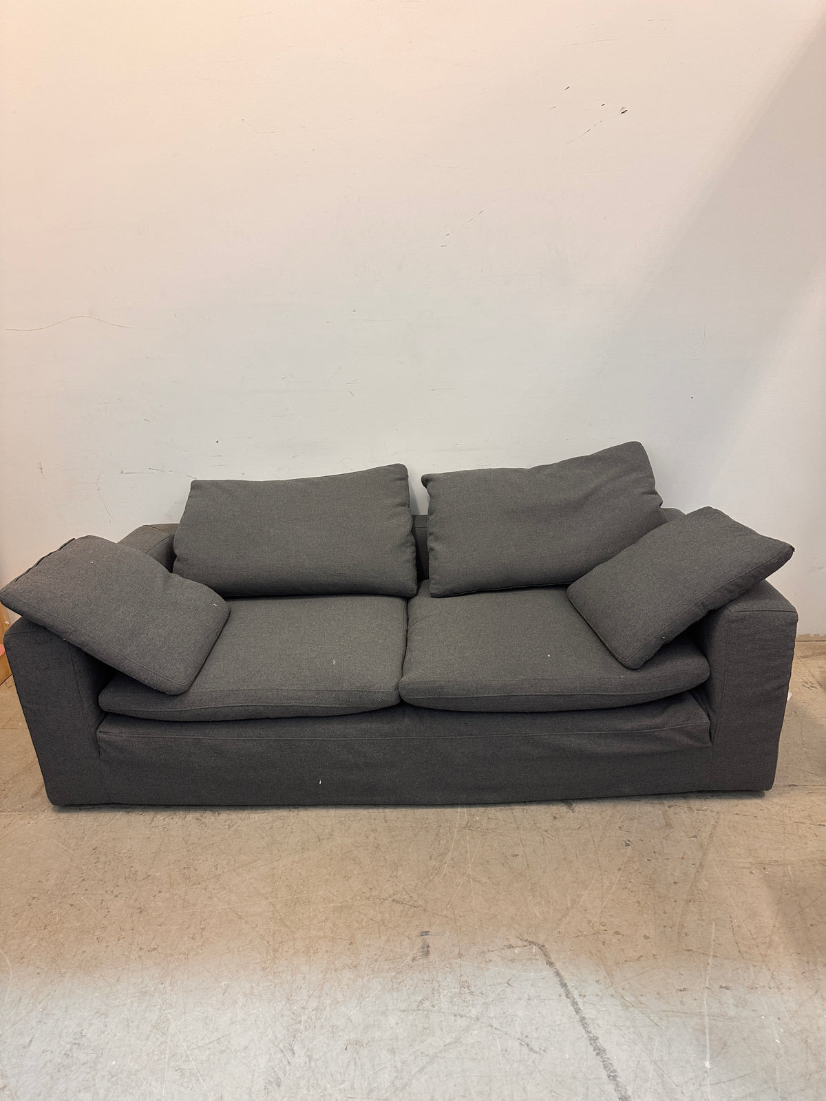 Comfy gray sofa