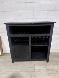 Black Bar Cabinet - 1 Door