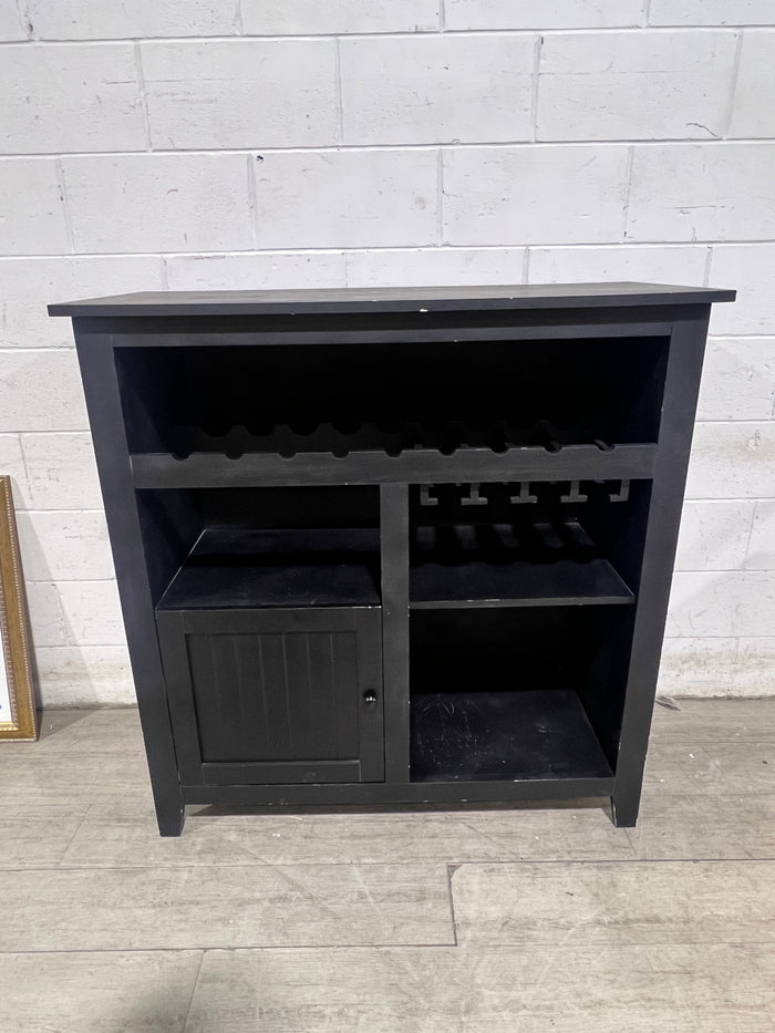 Black Bar Cabinet - 1 Door