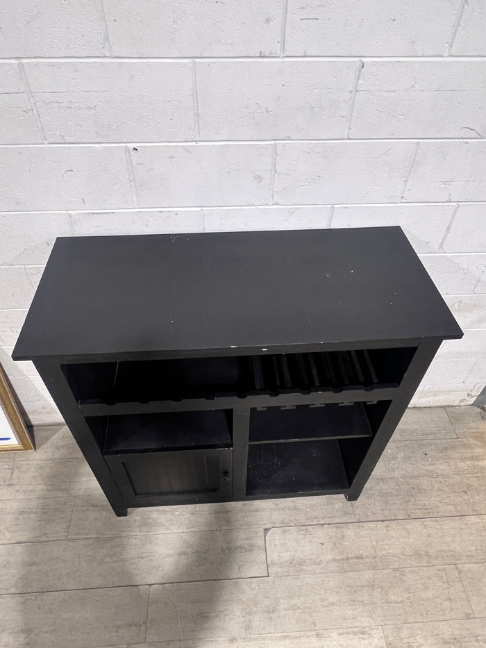 Black Bar Cabinet - 1 Door