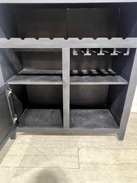 Black Bar Cabinet - 1 Door