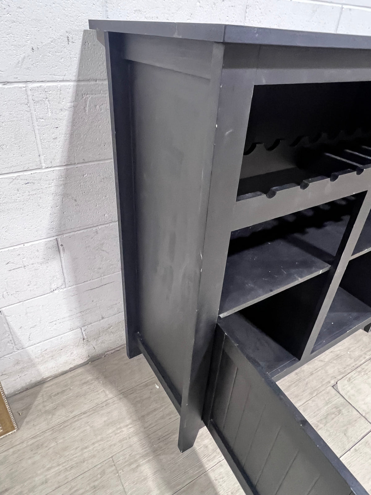 Black Bar Cabinet - 1 Door