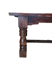 Solid Wood Farmhouse Style Dining Table