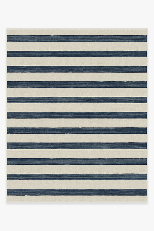 Sumi Sailor Stripe Navy Tufted Rug 8' x 10'