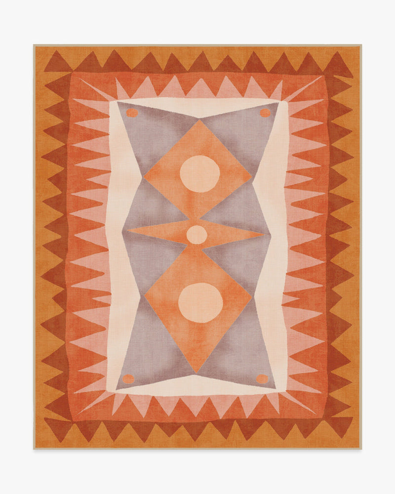 Justina Blakeney Outdoor Hilma Papaya Rug 8' x 10'