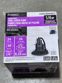Everbilt 1/4 HP Submersible Pool Cover Pump