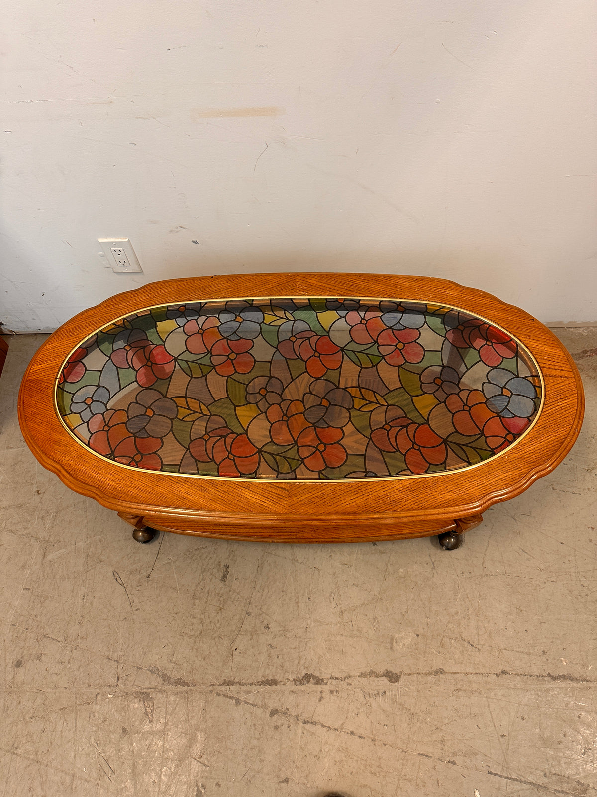 Stained glass coffee table