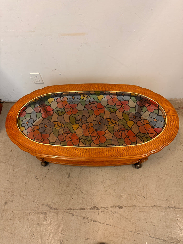 Stained glass coffee table