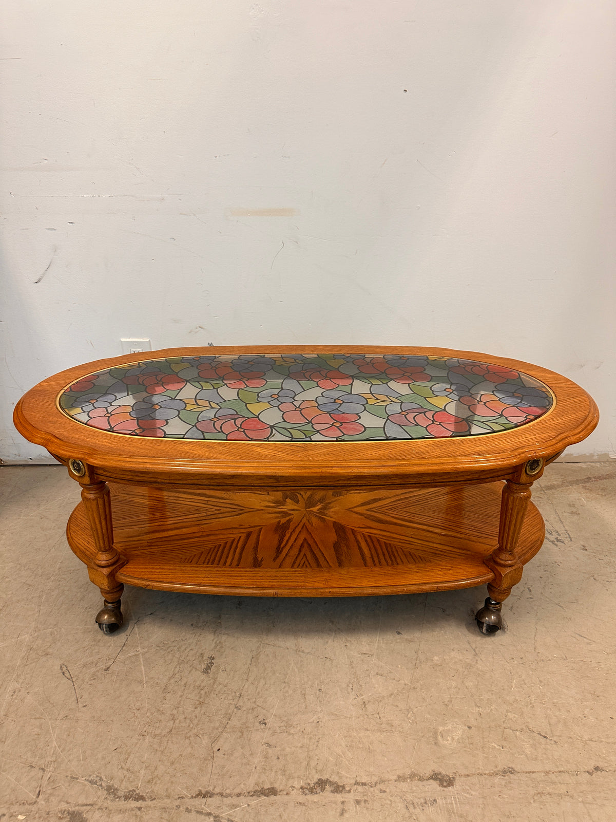 Stained glass coffee table