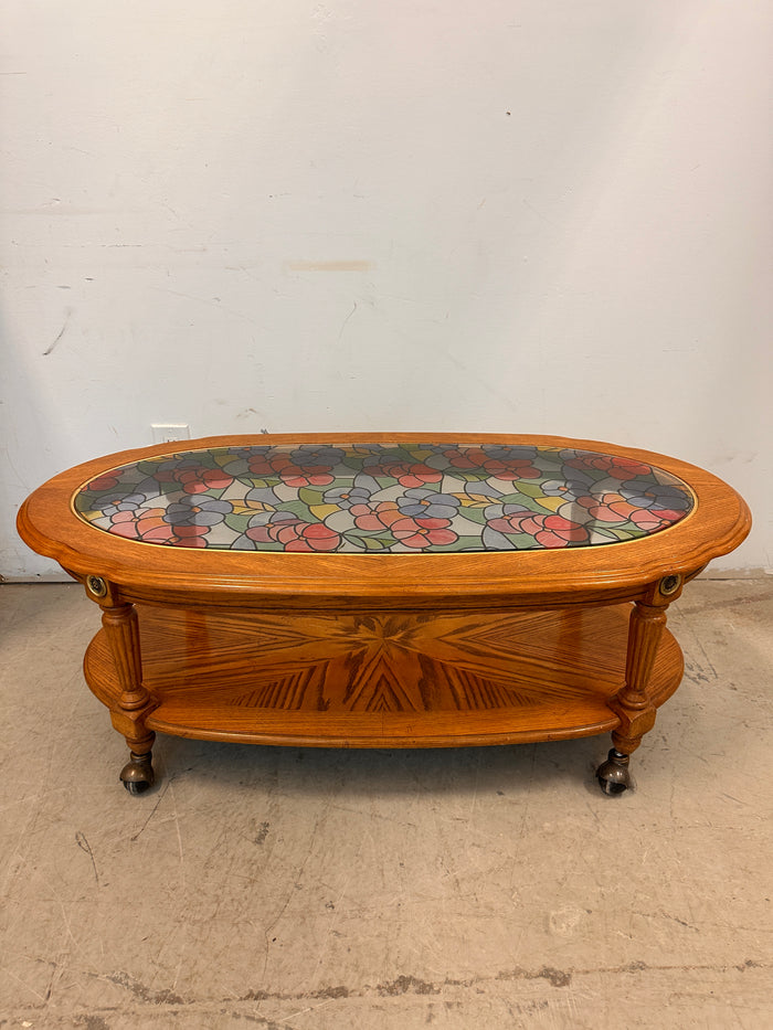 Stained glass coffee table
