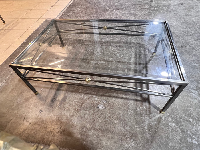 Metropolitan Glass and Metal Coffee Table