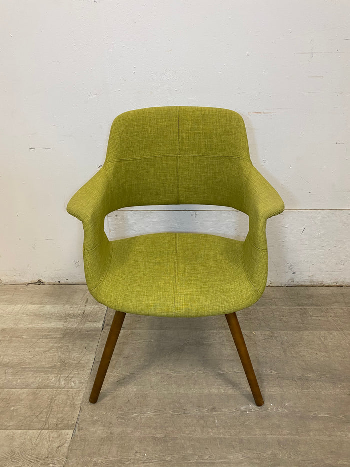 Retro Lime Green Accent Chair