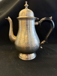 Vintage Hammered Pewter Tea Set | 3-Piece Coffee/Tea Service | South African Hotel Provenance | Arts & Crafts Style