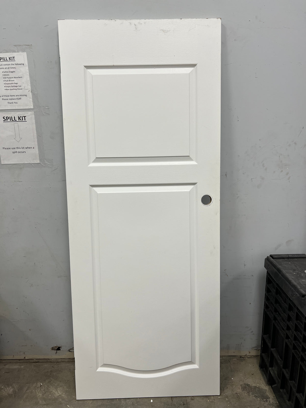 24" x 80" Small White 2 Panelled Door