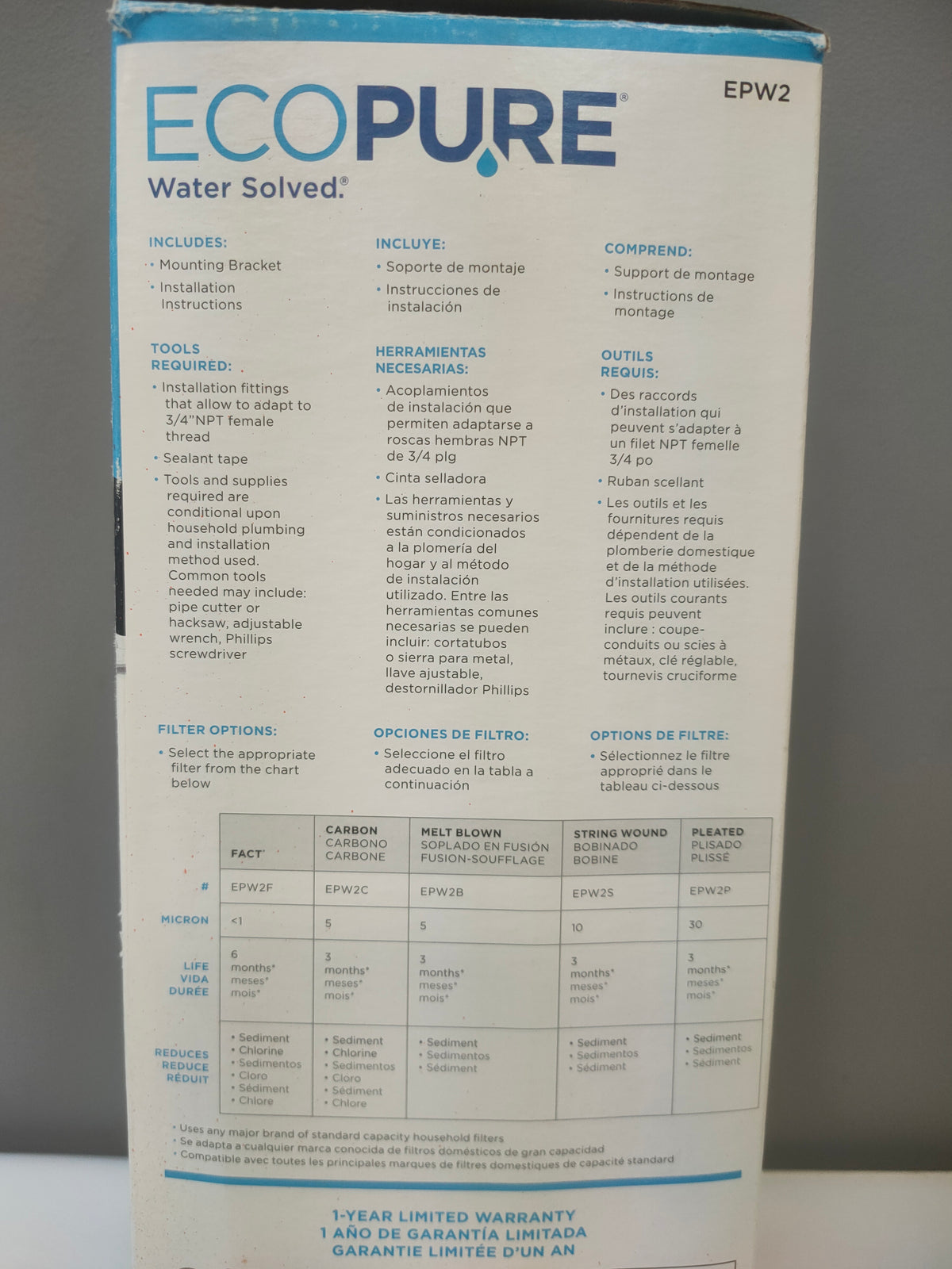 Whole Home Water Filtration System