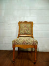 Antique Carved Fabric Chair