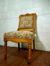 Antique Carved Fabric Chair
