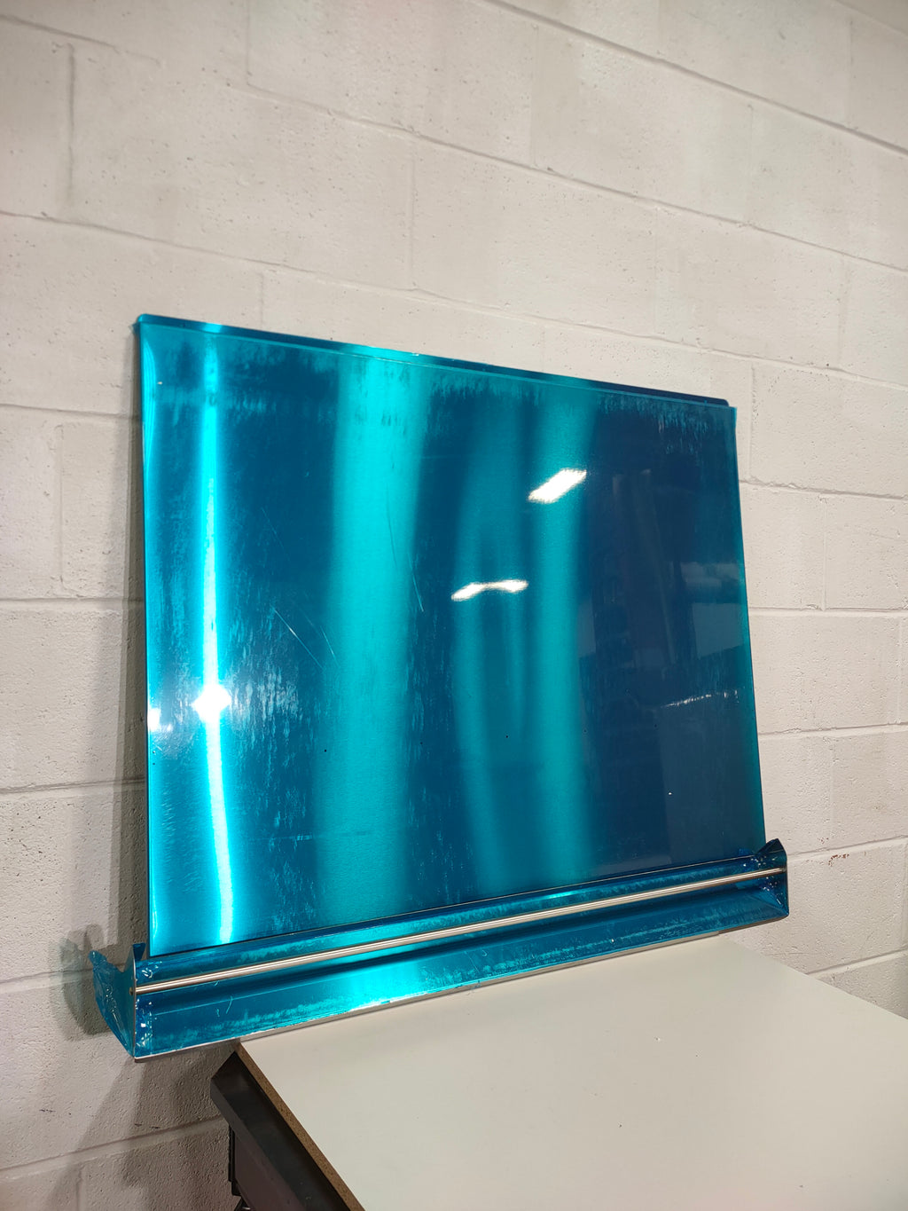 Stainless Steel 36-in Backsplash with Shelf