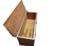 44.5'W plaid Fusion Vintage storage Chest