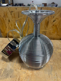 Wire-Wrapped Glass Pendant Light