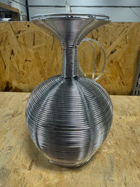 Wire-Wrapped Glass Pendant Light