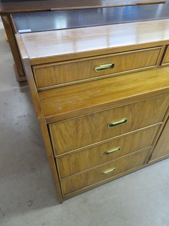 74"W Solid Wood Dresser with 9-Drawers