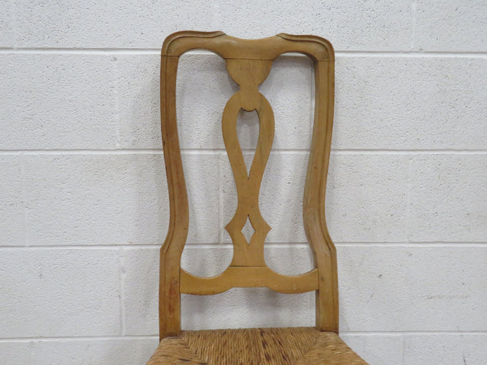 Hickory Dining Room Chair with Wicker Cushion