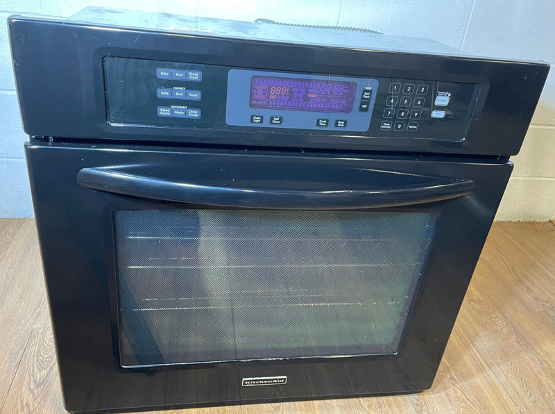 Kitchen Aid 30-Inch Wall Oven in Black