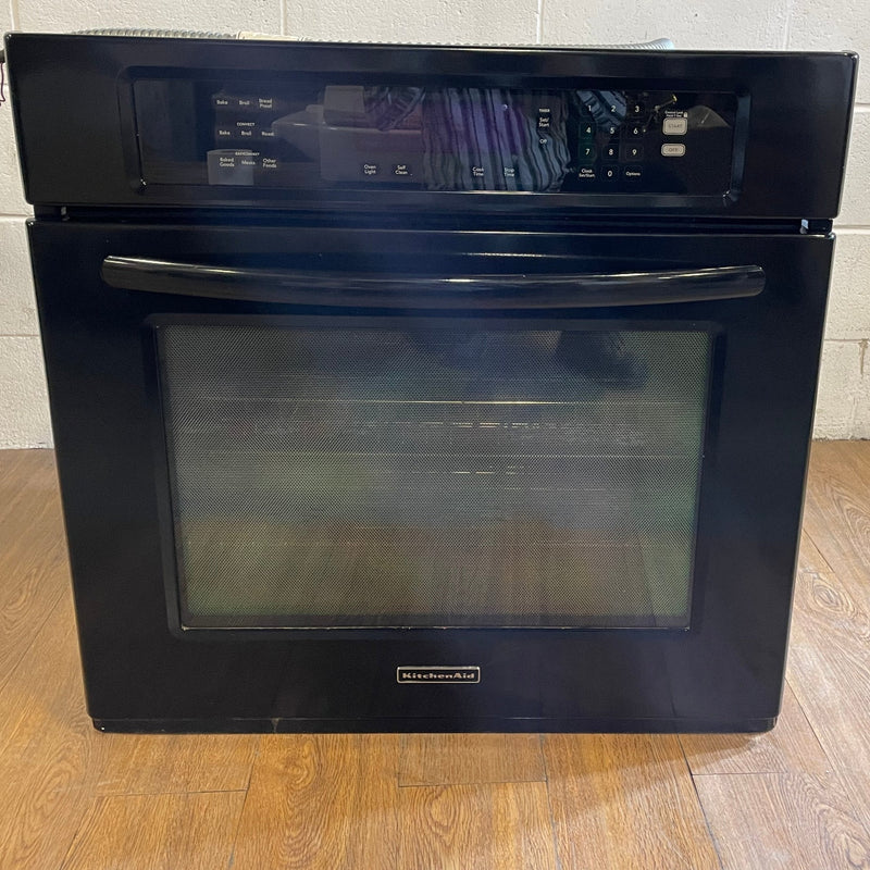 Kitchen Aid 30-Inch Wall Oven in Black