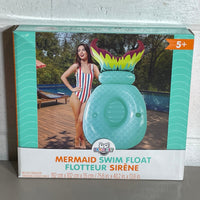 Danaplay 75.6-in x 40.2-in x 13.8-in Inflatable Mermaid Swim Float