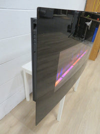 Wall Mount Curved Glass Front Electric Fireplace