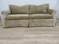 Light Brown Velour Sofa