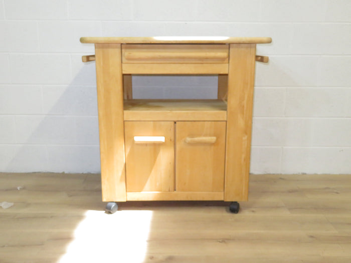 36" W Wooden Serving Cart