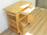 36" W Wooden Serving Cart