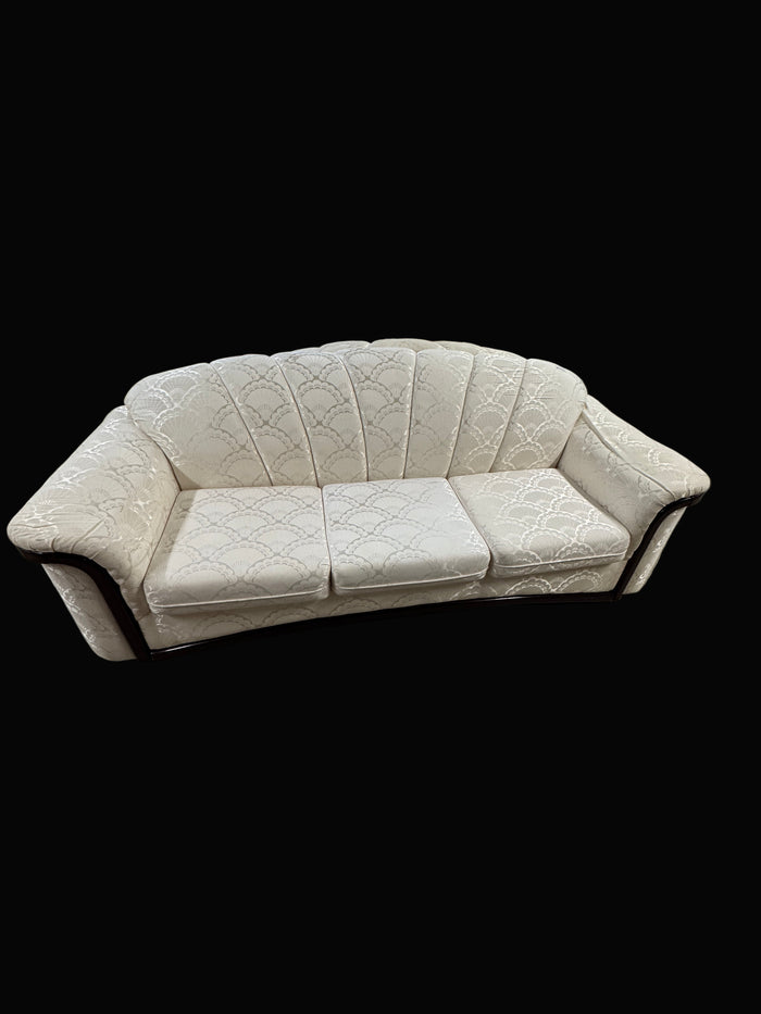 90"W Off-white 3-Seater Sofa